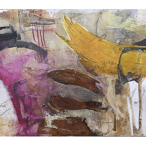 Andrea Rozorea - Galerie: Collage - Nicht Fisch nicht Vogel *verkauft*